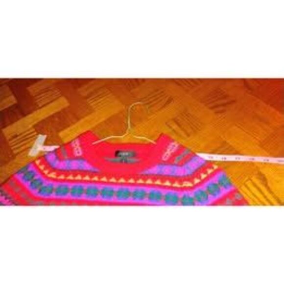 J Crew Sweater Fair Isle Holly Holiday Wool Colorful Crewneck Cozy Women's (S) - Picture 4 of 10